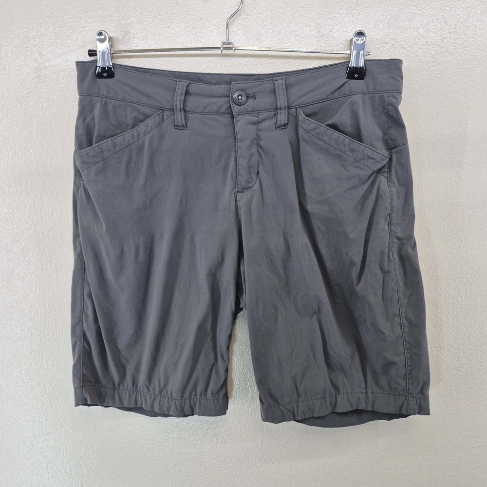 Eddie Bauer Travex Hiking Shorts Womens 4 Gray Bermuda Performance